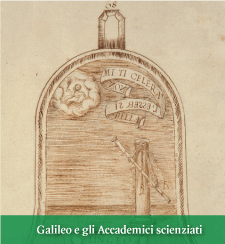 Disegno a penna raffigurante la pala di Galileo Galilei