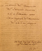 Frontespizio del Giornale dellArciconsolato dellIncruscato comenciato a d 4 Settembre 1589 (copia settecentesca; Archivio Storico, Serie Diari e Verbali)